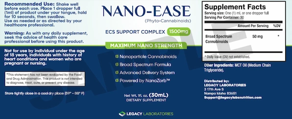 Nano-Ease Supplement Facts