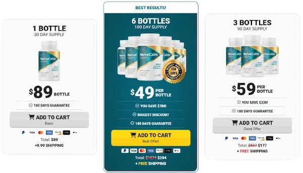 NerveCalm Pricing Details