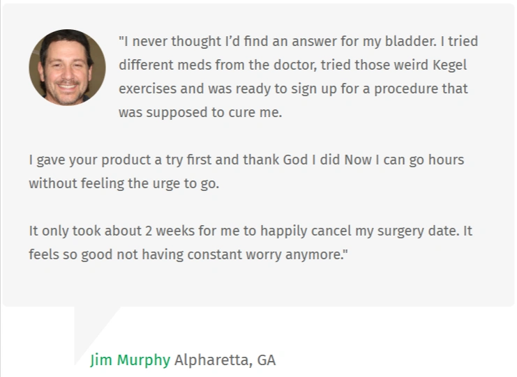 Bladder Relief 911 Customer Review