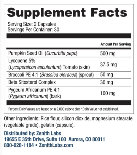 TitanFlow Supplement Facts